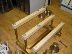 Příprava trámků pro zvony